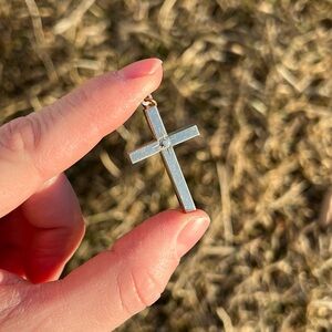Gold Tone Cross Pendant